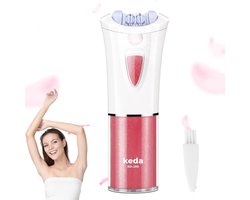 Draadloze Gezichtsepilator voor Vrouwen met LED-Licht - Draagbare Haarverwijderaar voor Gezicht, Oksels, Benen en Bikinilijn