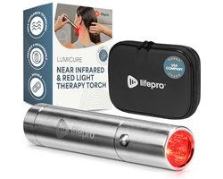 Draagbaar apparaat voor rood lichttherapie en verlichting van pijn in spieren en gewrichten