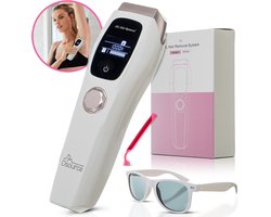 Dsource IPL Laser Ontharingsapparaat - Ontharing - Hair Removal - Epileerapparaat Dames - Haar Epilator - Epilady Vrouwen - Depilator - Huidsensor en UV-Filter - 1.000.000 flitsen - 10 Energieniveaus - Automatische Flitsmodus