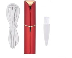 Een pijnloos mini-ontharingsapparaatje in de vorm van een lippenstift voor vrouwen (USB-aansluiting)