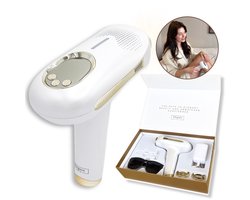 ElegantSkin IPL Elite - Laser Ontharingsapparaat - Voor Mannen en Vrouwen - 9 Verschillende Standen - IPL Ontharingsapparaten - Ontharen voor Thuis - Opzetstukken - Ice-coolfunctie - Beschermbril – Scheermes - Langdurig Haarvrij - Laser ontharing