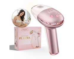 ElegantSkin IPL Ultra - Draadloos Laser Ontharingsapparaat - Voor Mannen en Vrouwen - 9 Verschillende Standen - IPL Ontharingsapparaten - Ontharen voor Thuis - Opzetstukken - Ice-coolfunctie - Beschermbril - Langdurig Haarvrij - Laser ontharing