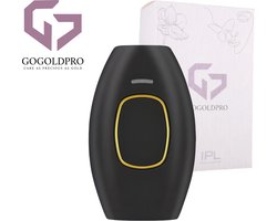GoGoldPro IPL - Laser Ontharingsapparaat - IPL Ontharingsapparaat - Laserontharing - 999.999 Flitsen - Zwart, Wit & Roze + Gratis Zonnebril & Scheermes - Zwart