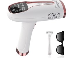 HAUSS SPOLE IPL Ontharingsapparaat-Laser Haarverwijderaar-Vijf Energieniveaus-Gezicht En Lichaam-Pijnloze Koeling-Compact Formaat-Kunststof-Wit