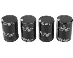Hoogspannings Aluminium Elektrolytische Condensator 450V 470μF - Set van 4