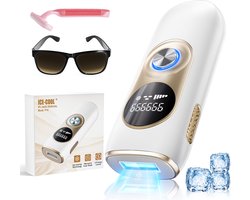 IBETTERTEC IPL Ontharingsapparaat Laser ontharingsapparaat Thuis ontharen Permanente ontharing met Koelfunctie - 999.999 Flitsen & 5 Energielevels - Professionele Laserontharing voor Gezicht, Benen, Oksels en Bikini - Geschikt voor Dames en Heren