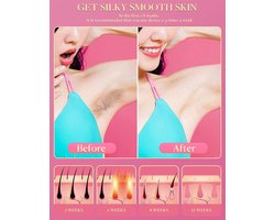 IPL-apparaat ontharing met 999,999 lichtpuls ontharingsapparaat met functie vriespunt fotonen voor lichaam gezicht bikini zone vrouwen en mannen - (maken make-up tas)