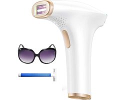 IPL Haarverwijderingsapparaat - 999.900 Lichtflitsen - 9 Energielevels - 3 Functies HR/SC/RA - Groot Behandeloppervlak 5 cm² - Pijnloos en Permanent - Geschikt voor Mannen en Vrouwen - Gezicht, Oksels, Benen, Lichaam