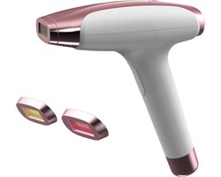 IPL Laser Ontharingsapparaat – Alternatief voor Philips Lumea - Pijnloos & Draadloos Lichtontharing – IPL Haarverwijderaar - 999.999 Flitsen – Voor Lichaam & Gezicht – Inclusief Beschermbril & Scheermes – Thuisgebruik