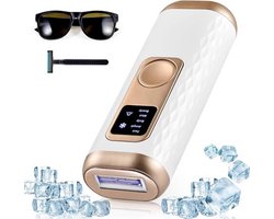 IPL Laser Ontharingsapparaat - Laser Ontharing Met IJskoeling - Ontharing Laser - Ontharingsapparaat Laser - Ontharingsapparaten Laser - Ontharingsapparaat Voor Vrouwen En Mannen - Voor Gezicht En Lichaam - 3 in 1 Functies