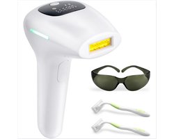 IPL Laser Ontharingsapparaat - Laser Ontharing Voor Permanente Haargroei Vermindering - Laser & Lichtontharing Met 999,999 Flitsen