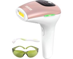 IPL ontharingsapparaat - Laser ontharing - Laser en lichtontharing - Epilator - Inclusief beschermbril en scheermesje van Zedar