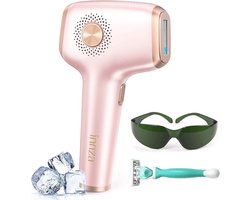 IPL Ontharingsapparaat met Koelfunctie - Pijnvrije Laserontharing met 999.999 Lichtpulsen en 9 Energieniveaus voor Gevoelige Huid