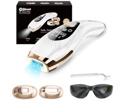 IPL Ontharingsapparaat voor Gezicht, Lichaam en Bikini – 9 Niveaus, Automatische/Handmatige Modus, IJskoeling