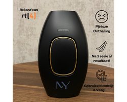 IPL Ontharingsapparaat (Zwart) - Lichtontharing - Hair Removal - Haar Verwijderaar - Ontharingslaser - |Epilator - 300.000 flitsen | Bekend van RTL Lekker in je vel