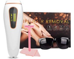 IPL Ontharingssysteem Set - Permanente & Pijnloze Haarverwijdering - 999,999 Flitsen - Dual Mode - Geschikt voor Gezicht, Oksel, Bikinilijn, Benen - Effectief Thuisgebruik