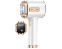 Laser Ontharingsapparaat - IPL Ontharingsapparaat - Laser Ontharing - 999900 Flitsen - Snelle Flitsen - 9 Standen - Wit