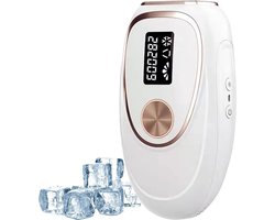 Laser Ontharingsapparaat IPL - Pijnloos & Langdurig - Epileerapparaat voor Mannen en Vrouwen - 999.900 Flitsen - Incl. Beschermbril & Scheermesje - 5 Flash Intensiteiten