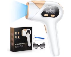 Laser Ontharingsapparaat met Ice Cooling - IPL Ontharing Apparaat - Epileerapparaat Dames & Heren - Ontharingsapparaten - Inclusief 9 Intensiteiten & 999.999 Flitsen