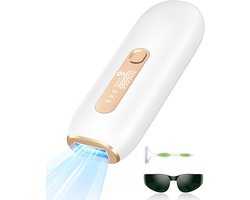 Laser Ontharingsapparaat - Pijnloos & Langdurig - Epileerapparaat voor Mannen en Vrouwen - 999.900 Pulsen - Incl. Scheermesje & Beschermbril - 9 Verstelbare Niveaus - Automatische en Manuele Mode