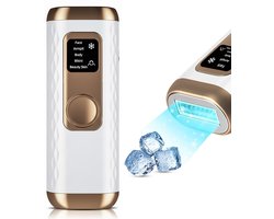 LUVENA Laser Ontharingsapparaat IPL – 5 Energieniveaus met Ice-Cooling Technologie – 3-in-1 Permanent Ontharen & Huidverjonging – Voor Gezicht, Oksels, Benen & Bikinilijn – Pijnloze IPL Ontharing voor Thuis