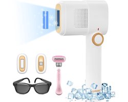 MIRA® Laser Ontharingsapparaat – Haarverwijderaar IPL Technologie – Ontharingsapparaat Met 9 Energieniveaus - Wit- 24cm x 18cm x 7cm