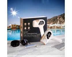 Nawy® IPL Laser Ontharingsapparaat - Professionele Laser Ontharing - Pijnloos Ontharen met Ice Cooling - Permanente Ontharing voor alle Lichaamsdelen - voor Mannen en Vrouwen - Inclusief Beschermbril en Scheermes - Epileerapparaat Dames