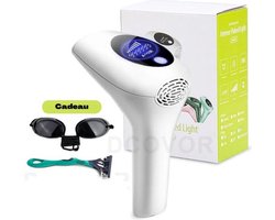 OxyFlowzy® - Laser Ontharingsapparaat – Professionele Ontharing Laser – Met 8 Niveaus – Hoge Kwaliteit – Met Gratis Bril En Scheermes