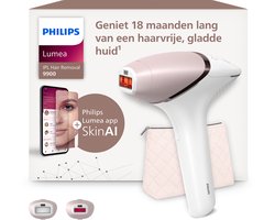Philips Lumea IPL 9900 Series - IPL Ontharingsapparaat - AI haarvermindering analyse - 2 opzetstukken - Draadloos - BRI950/02