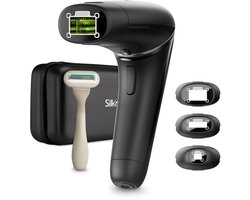 Silk'n 7 IPL ontharingsapparaat - Roterende kop voor makkelijk gebruik - 3 opzetstukken in verschillende groottes - Lichtontharingsapparaat voor alle haarkleuren - Zwart 2025 edition