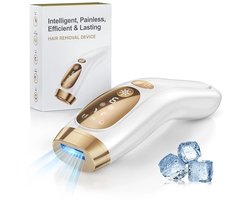 Zimoros IPL Ontharingsapparaat – Permanente Haarverwijdering – IJskoeling & Pijnloos – Onbeperkte Flitsen – Gezicht & Lichaam