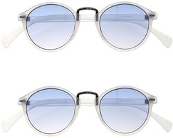 Amazotti Napoli Leesbrillen +2,00 - Leesbrillen op sterkte - Dames & Heren - Stijlvol Matte Look - Transparant Frame met Gekleurde Lenzen - Set van 2