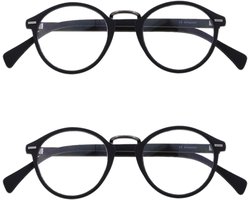 Amazotti Napoli Leesbrillen +2.50 - Leesbrillen op sterkte - Dames & Heren - Stijlvol Matte Look met Zwart Frame - Set van 2