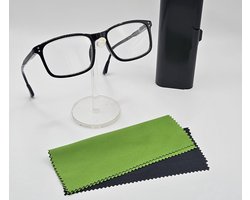 Bril op sterkte +2,5 / unisex leesbril / universele bril voor lezen met 2 microvezeldoekjes / leeshulp zwarte leesbril unisex +2.5 dames heren / met reinigingsdoekjes / flexibele tempels / 013514 / reading glasses / lunette de lecture / Aland optiek