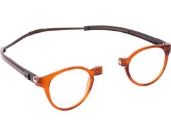 Clic leesbril Tube Pantos oranje +1.5