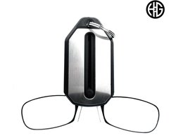 Happy2go Opvouwbare Leesbril +1.00 – Compact, Lichtgewicht en Handig voor Sleutelbos