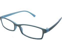 HIP Leesbril Blauw/Zilver +1.0