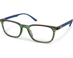 Leesbril Elle EL15937-Groen gestreept-+1.00