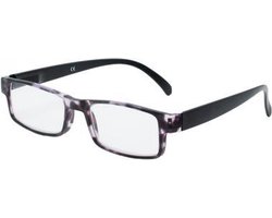 Leesbril Heren zw/trns +1.0