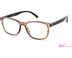 Leesbril INY lucky G65500 bruin-zwart +1.00