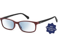 Leesbril Polaroid met blauwlichtfilter PLD0035-Burgundy -+2.00