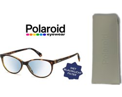 Leesbril Polaroid met blauwlichtfilter PLD0036-Havanna -+1.50
