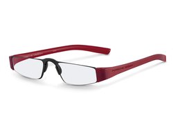 Leesbril Porsche Design P8801-Titanium/Rood-+2.50