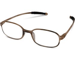 Leesbril Readr. FLEXIBEL - Kleur maple - Sterkte + 1.50 – Buigzame Unisex leesbril - Zeer flexibel & lichtgewicht montuur - Hoogwaardige kwaliteit - Geschikt voor intensief gebruik