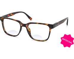 Leesbril Vista Bonita Cubo Bifocaal-Hub Havanna-+1.50