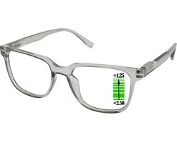 Leesbril Vista Bonita CUBO Multifocaal-Kadushi Silver-+1.25-+2.50