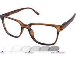 Leesbril Vista Bonita Cubo Photochromic-Amber Dawn-+4.00