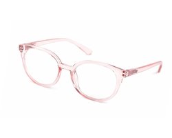 Leesbril Vista Bonita NOVA – Sterkte +2.50 - Kleur Salinas Pink – Met blauwlichtfilter – Trendy unisex montuur van uitstekende kwaliteit – Geen vermoeide ogen meer – Lichtgewicht – Fijne pasvorm dankzij flexveren – Inclusief briletui en doekje