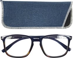Lilly&June Leesbril Havana/Blauw +1.5 - Met Bijpassend Blauw Etui