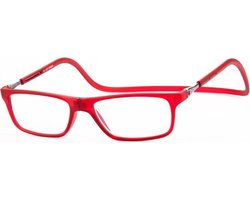 Magneet leesbril Nordic Glasögon-Fel Rood-+1.00